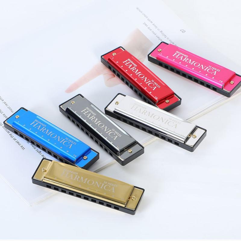 Harmonica 10 Hole - 1PC Professional 10 Hole 20 Tone