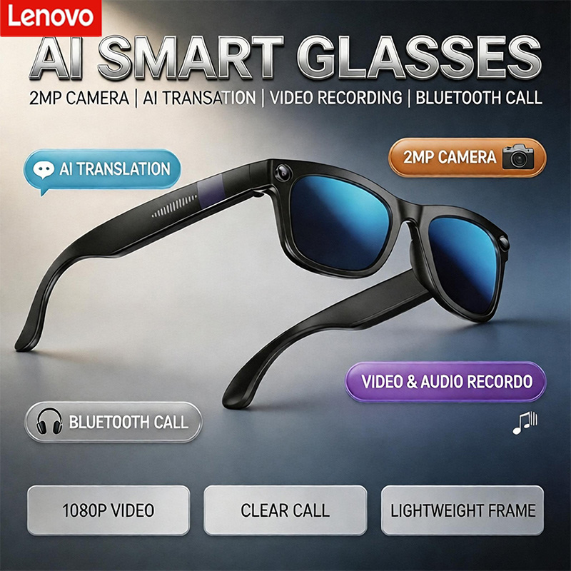 Audio Music To Video Ai Free - Lenovo AI Bluetooth Smart Glasses With
