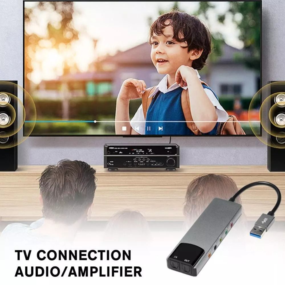 Audio Music Live - New USB Sound Card 7.1 5.1