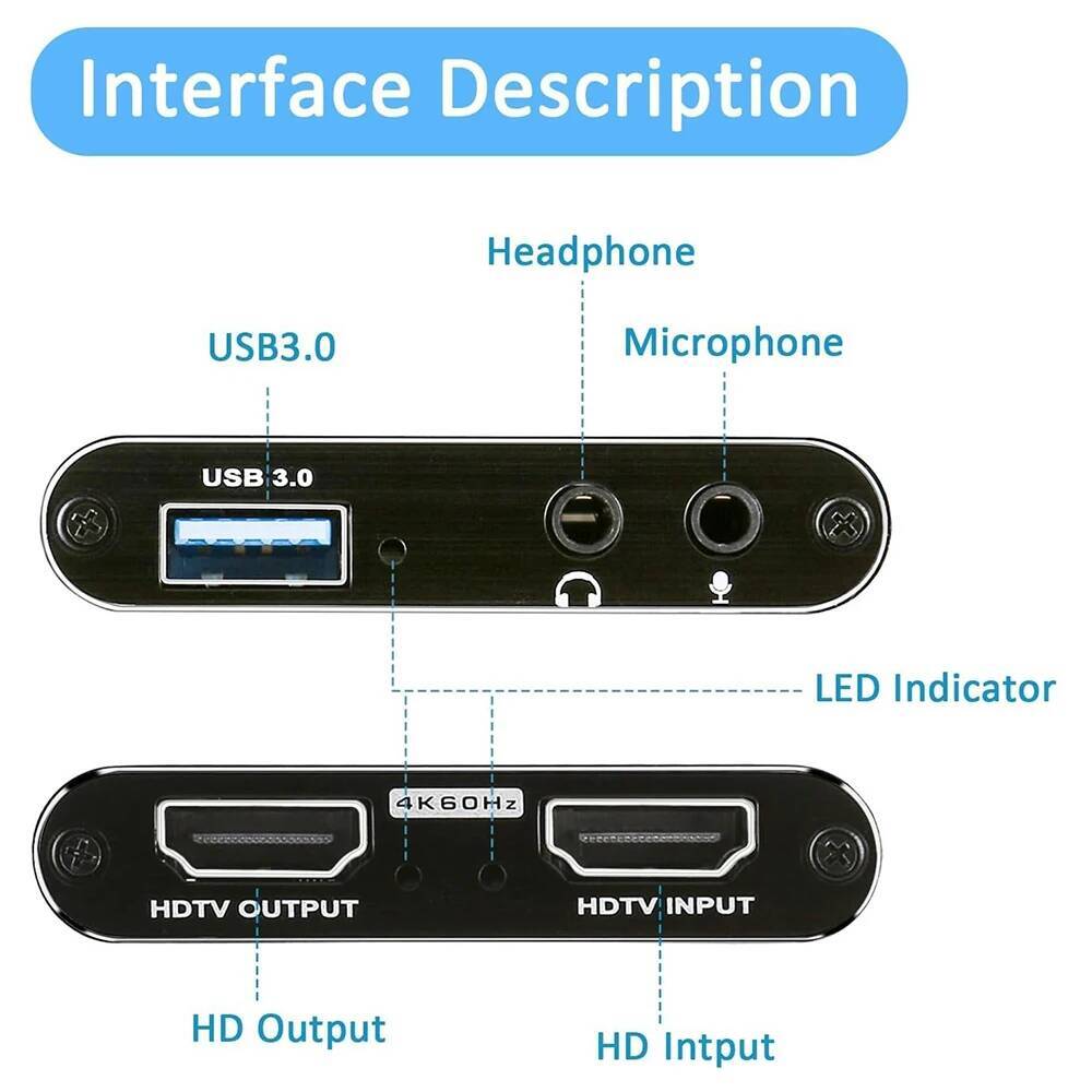4K HDMI-Compatible to USB 3.0  - Audio Music Live 评论和价格