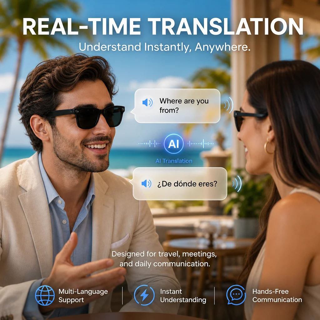 2026 New AI camera glasses 8MP - Audio Music To Video Ai Free 评论和价格