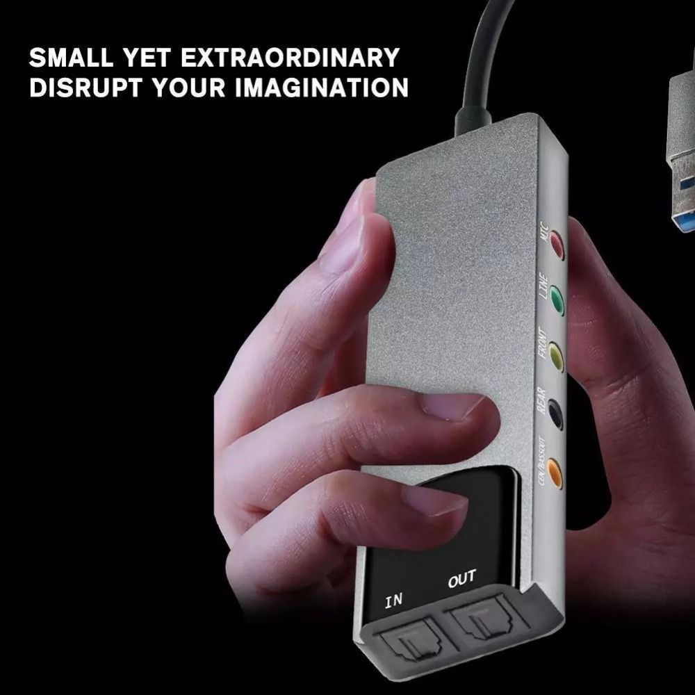 New USB Sound Card 7.1 5.1 Cha - Audio Music Live 评论和价格