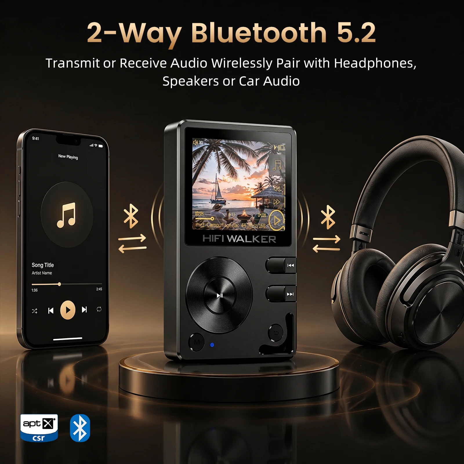 DAP HIFI Player, Bluetooth 5.2 - Audio Music Offline 评论和价格