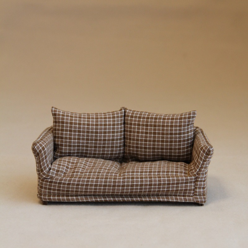 Vintage Miniature Sofa Plaid F - Audio Music Live 评论和价格