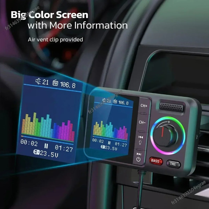 QC3.0 Dual USB Car FM Transmit - Audio Music Car 评论和价格