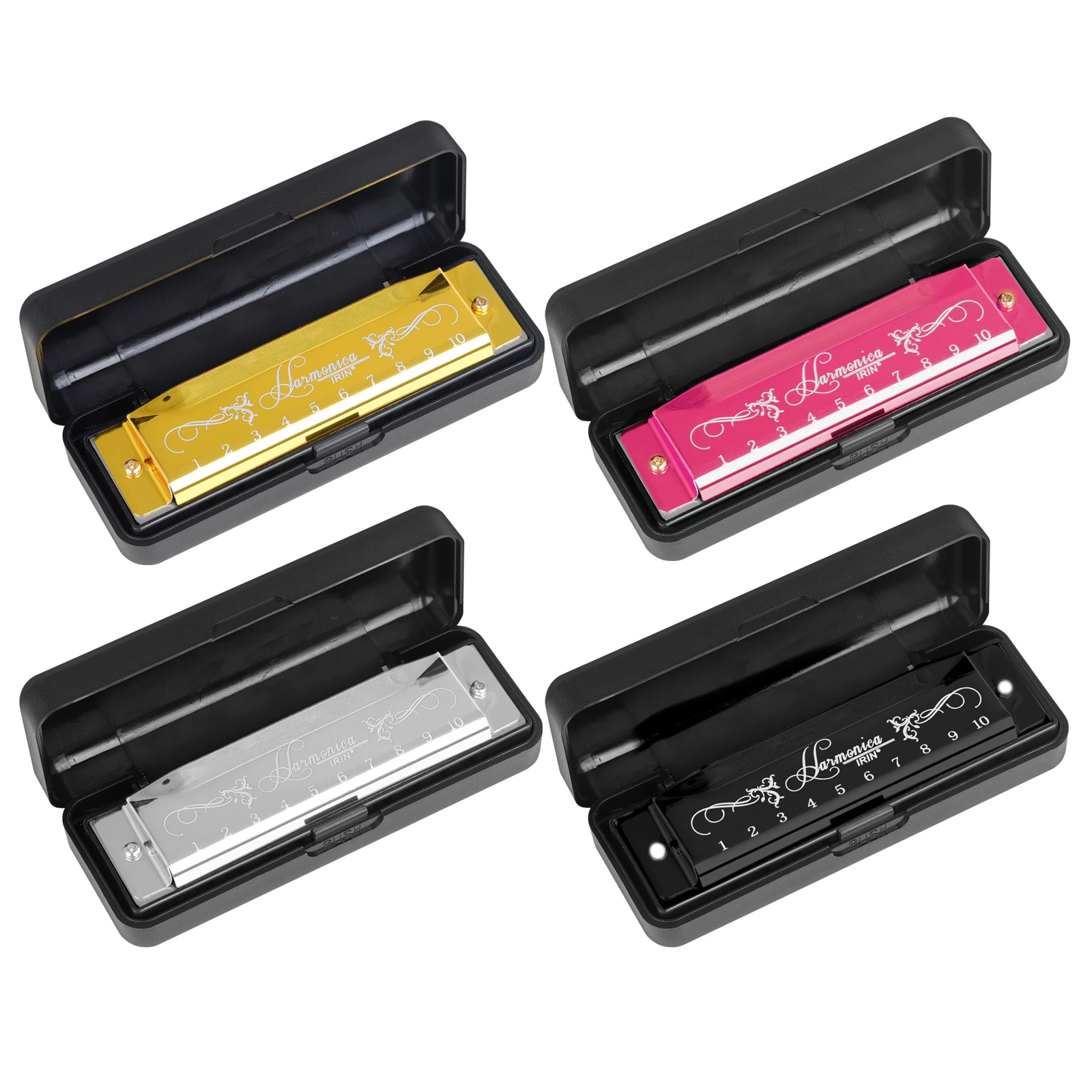 IRIN 10 Hole 20 Tone Harmonica - Harmonica 10 Hole 评论和价格