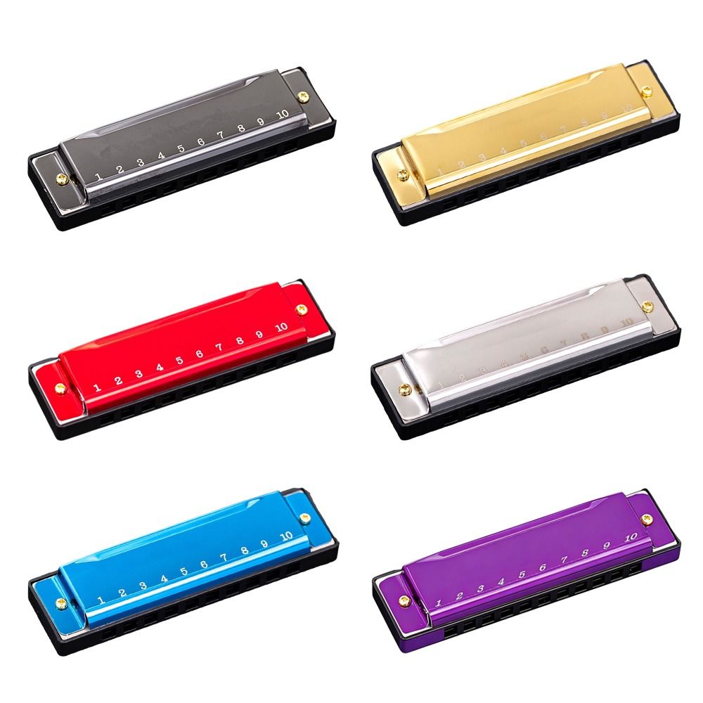 Portable Key of C 10 Hole Harm - Harmonica 10 Hole 评论和价格