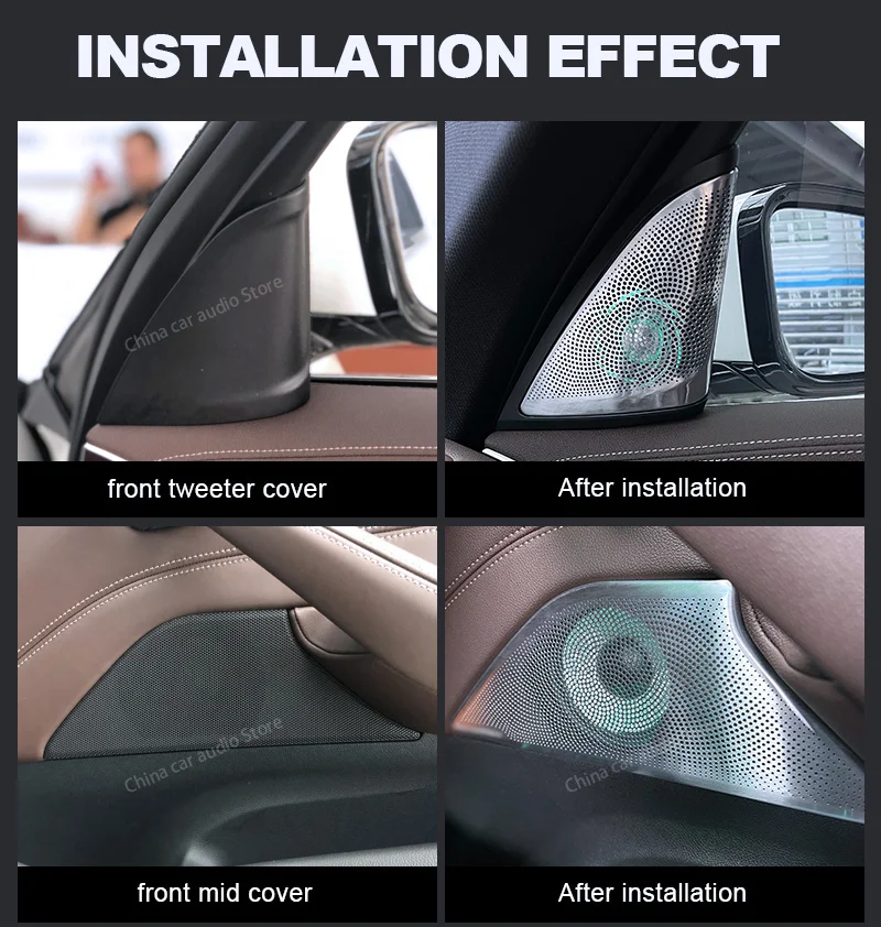 LED Car Speaker Tweeter Cover  - Audio Music Car 评论和价格