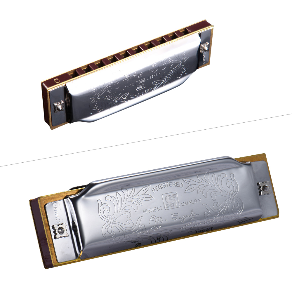 SUZUKI Folkmaster Blues Harmon - Harmonica 10 Hole 评论和价格