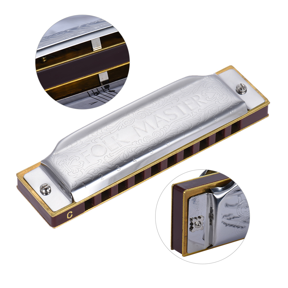 SUZUKI Folkmaster Blues Harmon - Harmonica 10 Hole 评论和价格