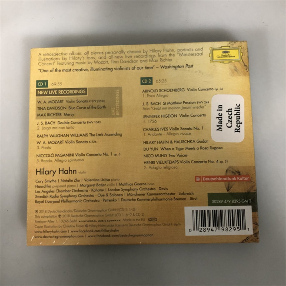 CD 'Retrospective' Hilary Hahn - Audio Music Live 评论和价格