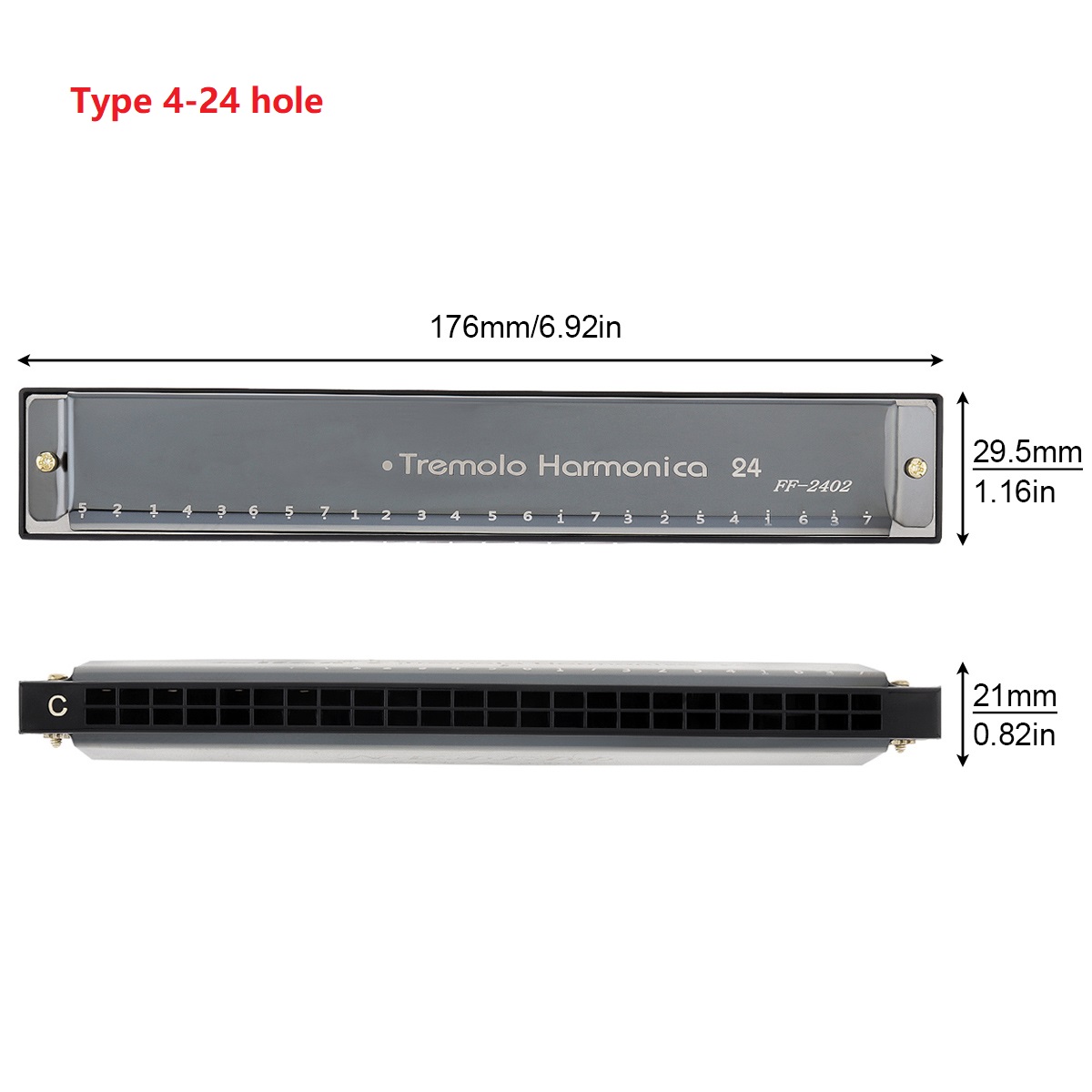 10 Hole 24 Hole Harmonica 8K T - Harmonica 10 Hole 评论和价格