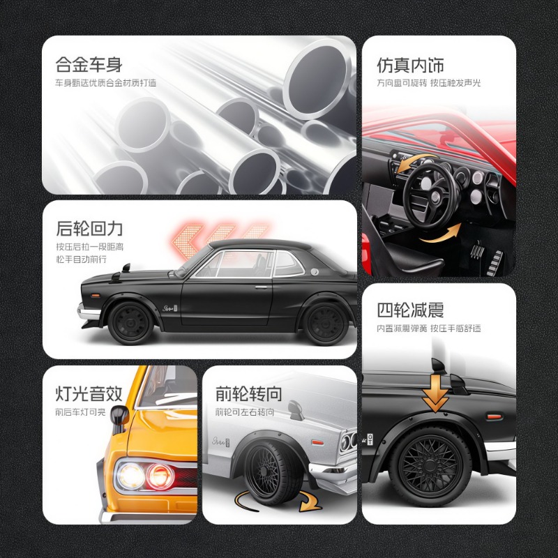 1:22 Nissan Skyline GT-R Hakos - Audio Music Car 评论和价格
